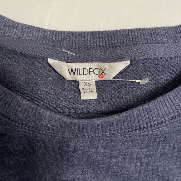 Wild Fox XS Social Sweatshirt Round Neck Long Sleeve Cozy Soft Great Gift NWOT - Picture 4 of 8